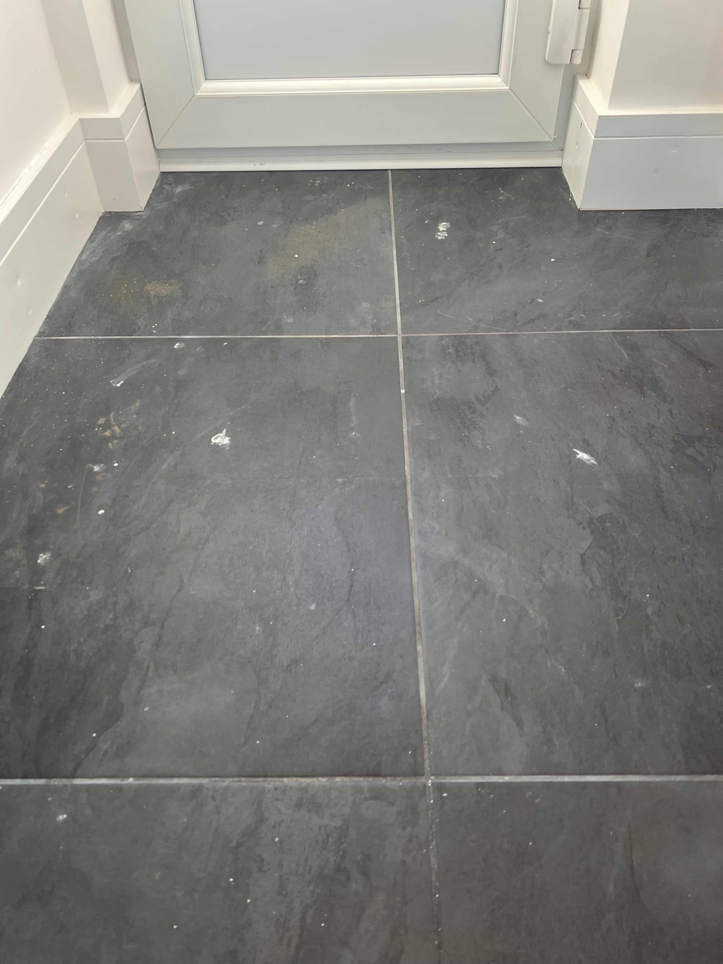 Bathroom mirror polished and streak-free after cleaning