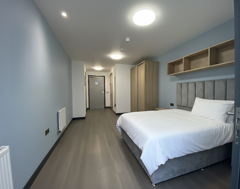 Student dorm room deep cleaned and sanitised for end of tenancy inspection